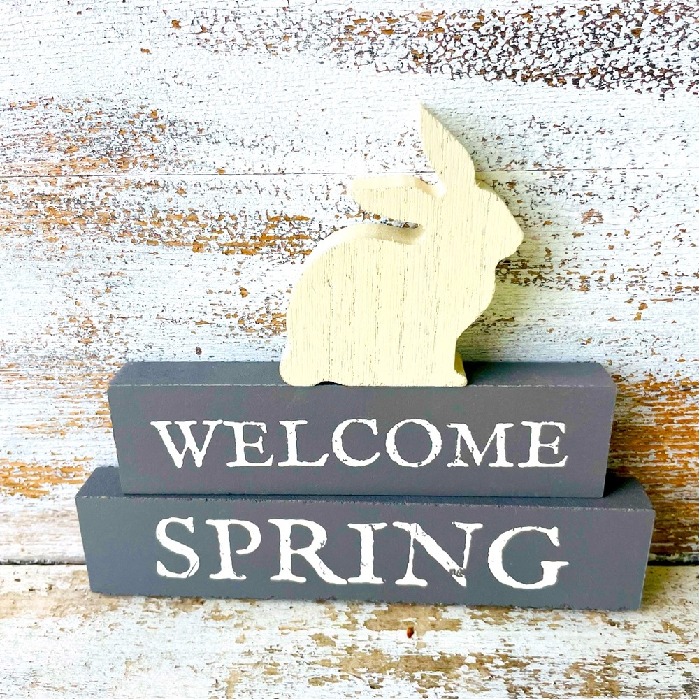 *Welcome Spring Block Stackers 3/Set